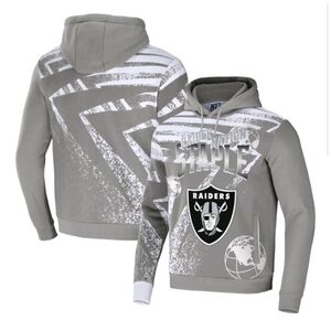 NFL x Staple Las Vegas Raiders All Over Print Pullover Hoodie Men's 2XL